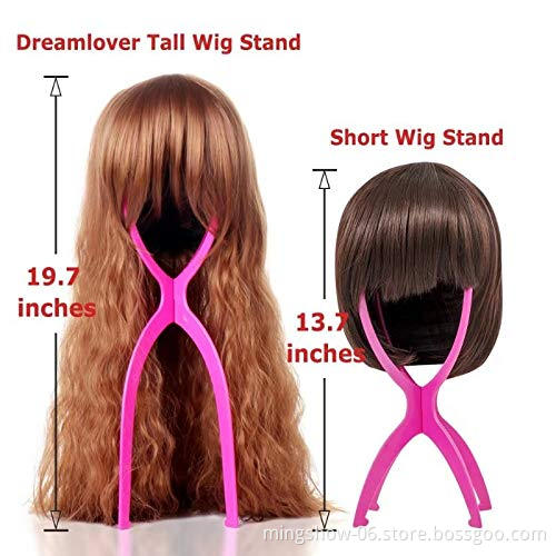 White plastic wig stand hat display wig head holders 18 x 3 free ship